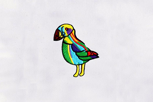 Colorful Parrot Embroidery Design