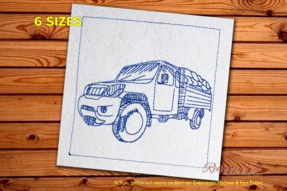 Farm Truck Bluework: Rustic Charm, Smart Craft Fair Appeal