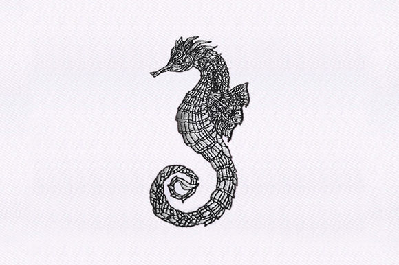 Mandala Seahorse: A Seasonal Embroidery Gem