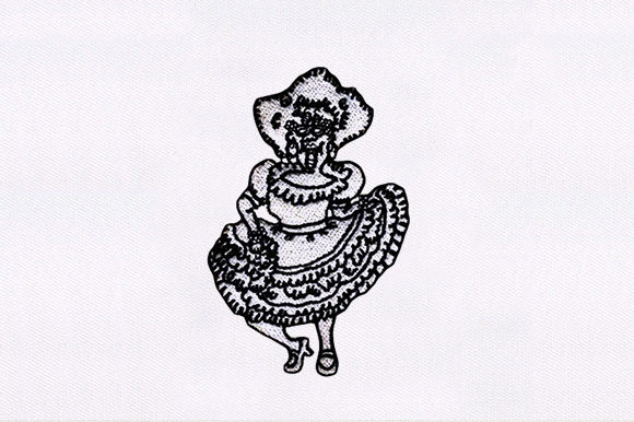 Mexican Lady: A Seasonal Embroidery Gem
