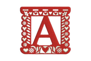 Papel Picado Alphabet A