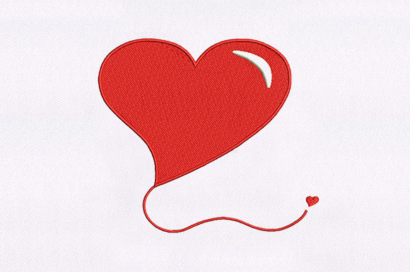 Red Heart: A Timeless Embroidery Design for Meaningful Gifts
