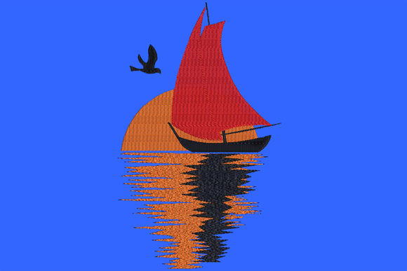 Sailing Boat: A Sunset Silhouette That Sells